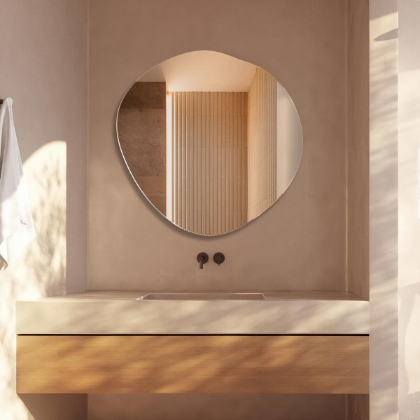 Espejo Irregular Para Baño Moderno Lapis