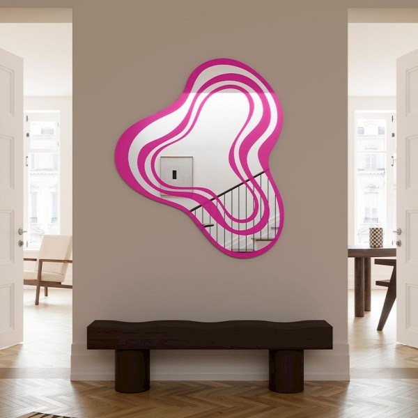 Espejo de Diseño Moderno Colorido Nimbus Pink