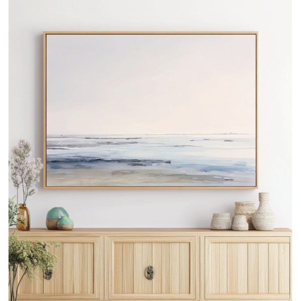 Cuadro Relajante Minimalista Para Dormitorio Soft Tide