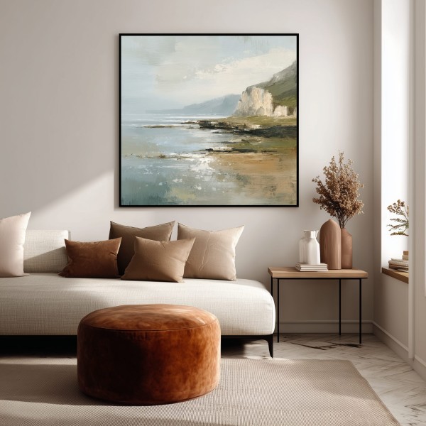 Cuadro Decorativo Paisaje Abstracto Seaside Calm