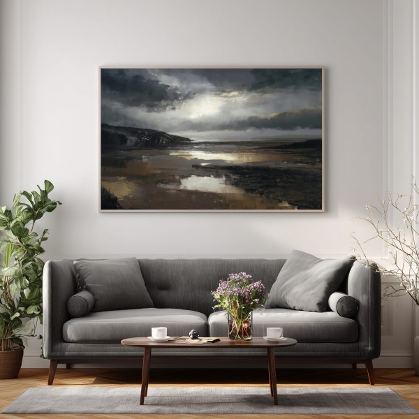 Cuadro Paisaje Abstracto Para Salón After the Rain