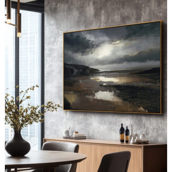 Cuadro Paisaje Abstracto Para Salón After the Rain