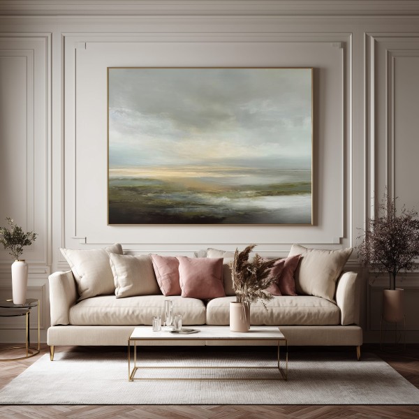 Cuadro Grande Paisaje Abstracto Morning Calm