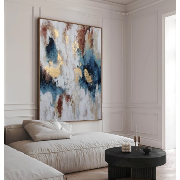 Cuadro Abstracto Grande Para Salón Comedor Saona