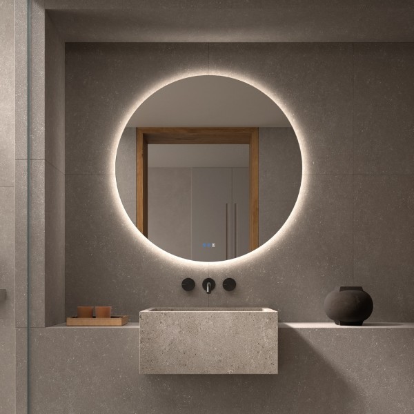 Espejo Retroiluminado LED Redondo Para Baño