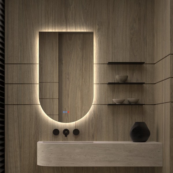 Espejo Para Baño Moderno Retroiluminado LED