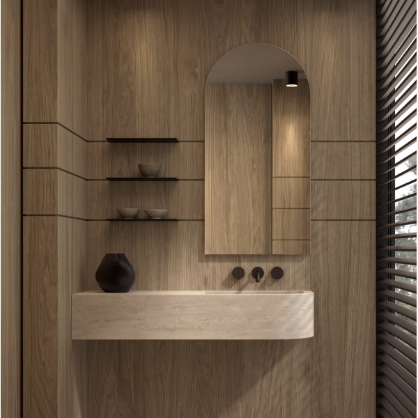 Espejo Tipo Arco De Diseño Para Baño Moderno