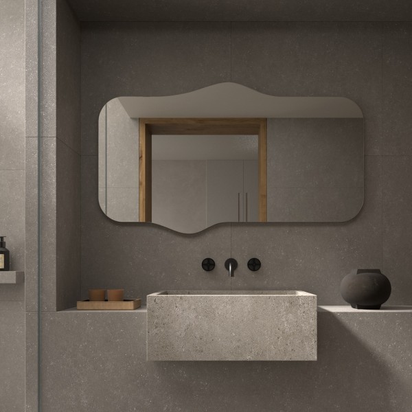 Espejo Horizontal De Diseño Para Baño Moderno