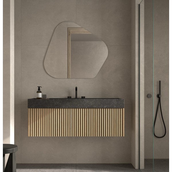 Espejo Forma Irregular Para Baño Moderno