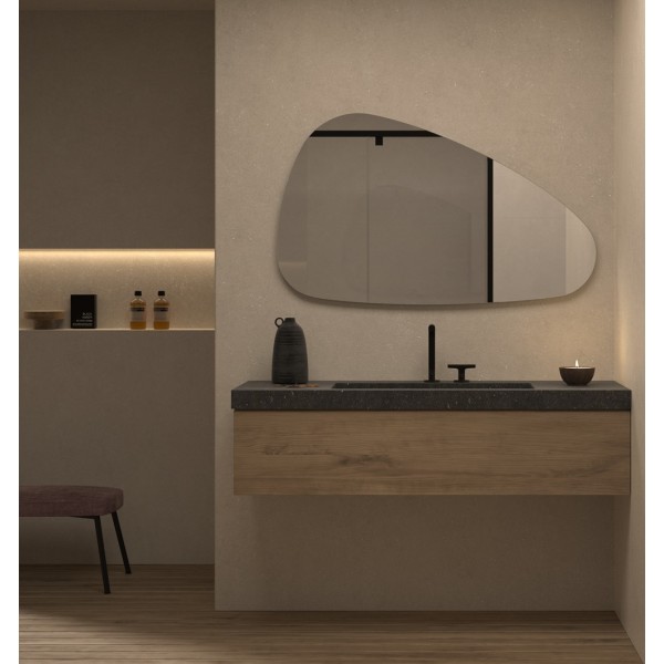 Espejo Asimétrico Para Baño Moderno
