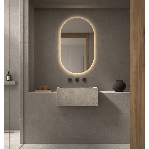 Espejo Ovalado Retroiluminado LED Para Baño