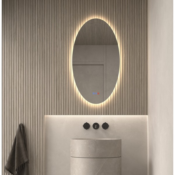 Espejo Ovalado Retroiluminado LED Para Baño