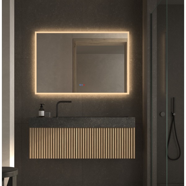 Espejo Rectangular Para Baño Con Luz LED Integrada