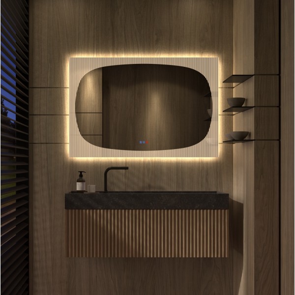 Espejo Rectangular LED Diseño Japandi Premium Para Baño