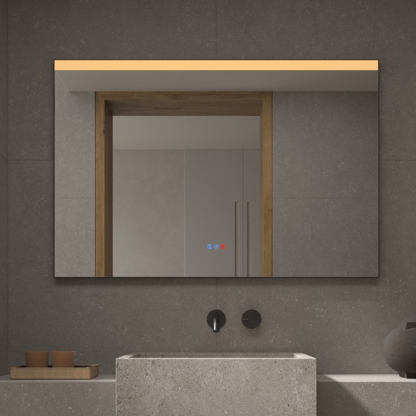 Espejo Con Luz Frontal Superior LED Minimalista Para Baño