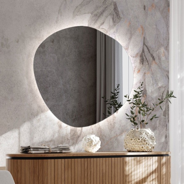 Espejo Aparador Retroiluminado Grafito Lapis LED