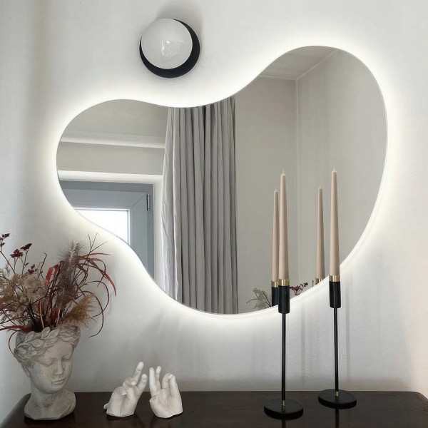 Espejo Asimétrico Para Aparador Moderno Plama 5 LED
