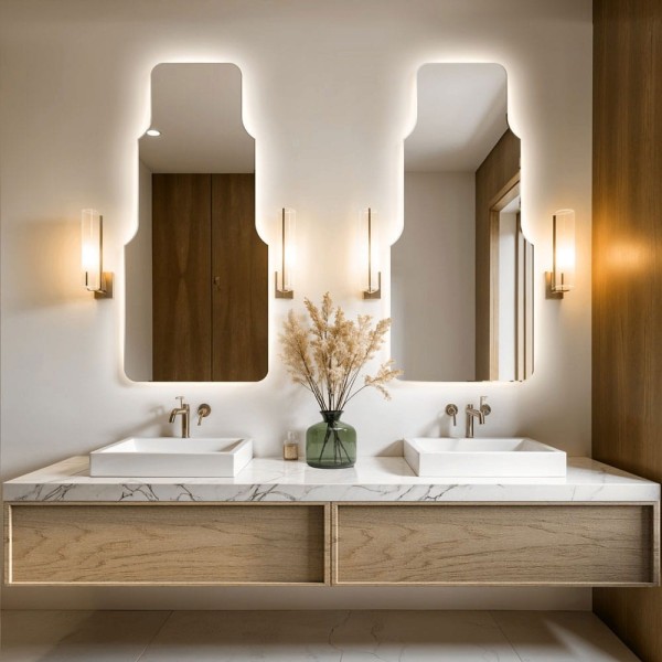 Espejo Retroiluminado Original Baño Cascada LED