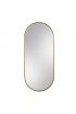 Espejo Ovalado Dorado Minimalista Ambient Slim 