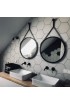 Espejo Redondo Correa Estilo Scandinavo