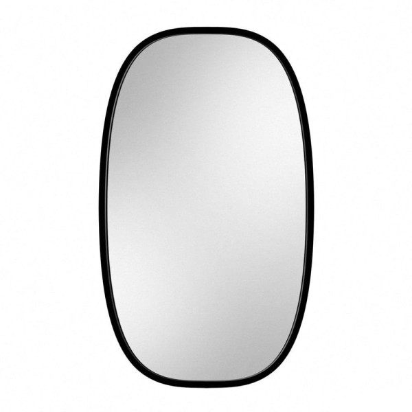 Espejo Recibidor Ovalado Marco Negro Dolio