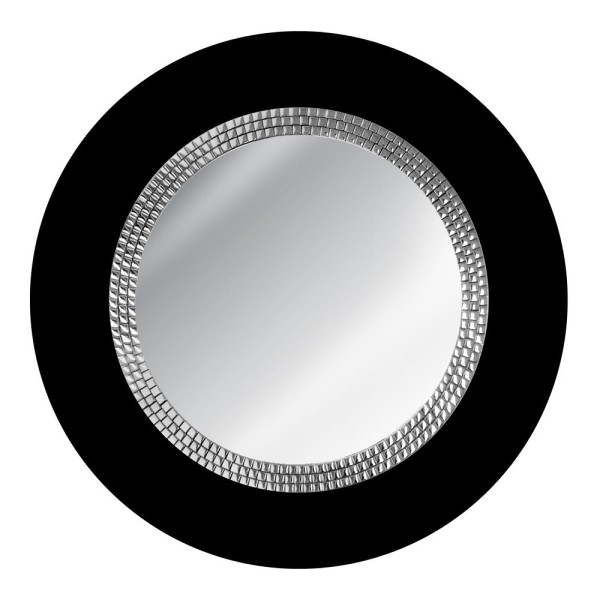 Specchio Retondo Decorativo Cornice Nera